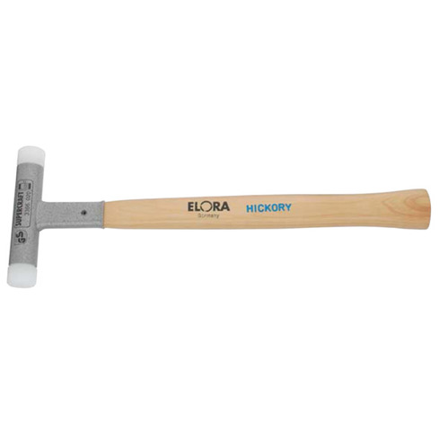 Rückschlagfreier Nylon-Schonhammer 20 mm mit Hickory-Stiel | ELORA 1690-20