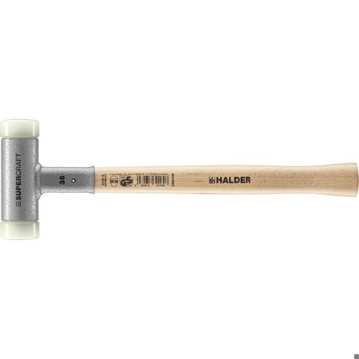 SUPERCRAFT Schonhammer D=35 mm mit Hickorystiel, rückschlagfrei und schwingungsdämpfend (3366.035)