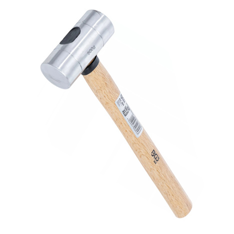 BGS 894 Aluminiumhammer 500 g, Ø 45 mm – Aluhammer mit Buchenholzstiel für Karosseriearbeiten