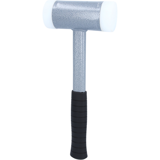 Rückschlagfreier Schonhammer 1425 g mit Stahlrohr-Stiel und Polyamid-Köpfen Ø 60 mm
