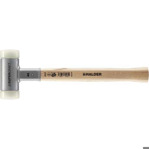 SUPERCRAFT Schonhammer 45 mm mit Hickorystiel, rückschlagfrei und schwingungsdämpfend | 3366.045