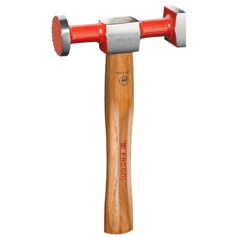 Facom 866D.32 Spann- und Schlichthammer 30 mm / 35x35 mm mit Hickory-Stiel