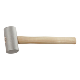 Aluminiumhammer zylindrisch 1000 g mit Hickorystiel – DIN-Hammerauge