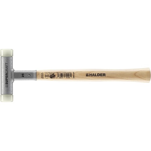 SUPERCRAFT Schonhammer D=25 mm | rückschlagfrei | schwingungsdämpfender Hickorystiel | 3366.025