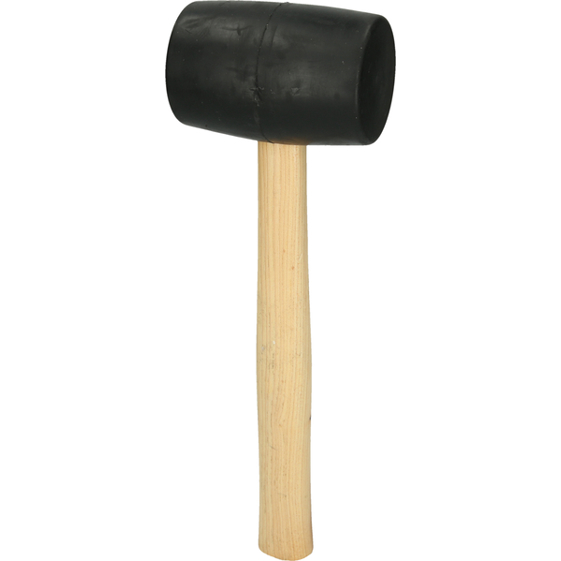 Gummihammer 500 g nach DIN 5128 mit Hickory-Stiel