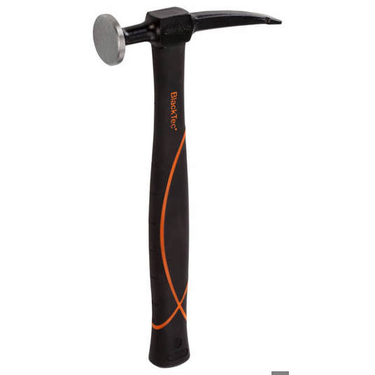 PICARD Pickhammer BlackTec® mit Pinne | Ausbeulhammer 40/20x3 mm | Fiberglasstiel | 488 g
