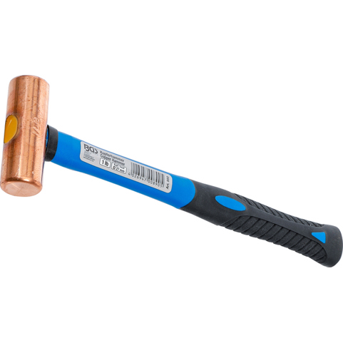 Kupferhammer 454 g (1 lb) mit Fiberglasstiel und gummiertem 2-Komponenten-Griff
