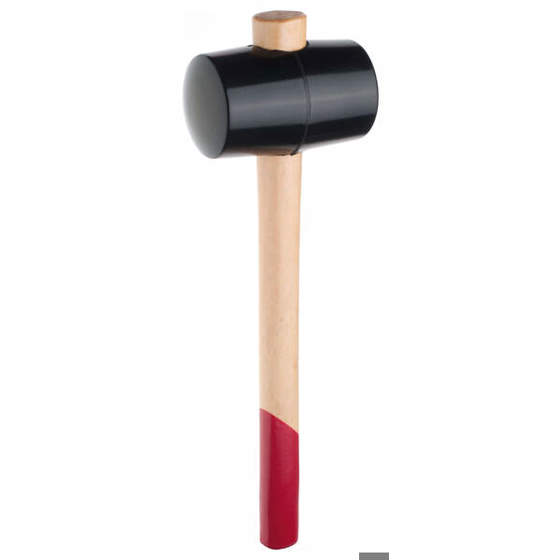 Gummihammer mit Eschenstiel, 717 g, Ø 65 mm
