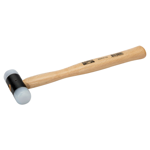 Bahco 3625W-44 Gummihammer 360 mm mit Nylonköpfen und Holzstiel