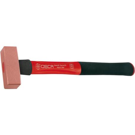OSCA Kupferhammer 1500 g mit 3-Komponenten-Sicherheitsstiel, 360 mm
