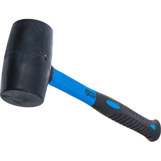 Gummihammer mit Fiberglasstiel, schwarzer Gummikopf, Ø 65 mm, 720 g
