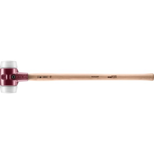 SIMPLEX-Vorschlaghammer 3007.081 | Superplastik-Einsätze | Tempergussgehäuse | Hickorystiel | D=80 mm