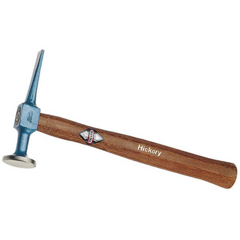 PICARD Ausbeulhammer & Pinnhammer 40/14x3 mm mit gerader Pinne, Hickorystiel, 330 g