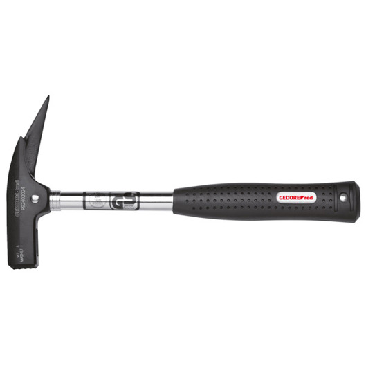 Latthammer 600 g mit Stahlrohrstiel – 330 mm, magnetische Nagelrille, Stiftsicherung (R92402024)