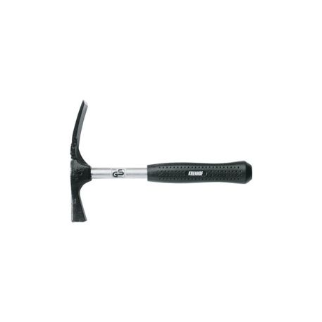 KRENHOF Maurerhammer 600 g – Stahlrohrstiel mit Gummigriff & seitlichem Nagelzieher, GS-geprüft