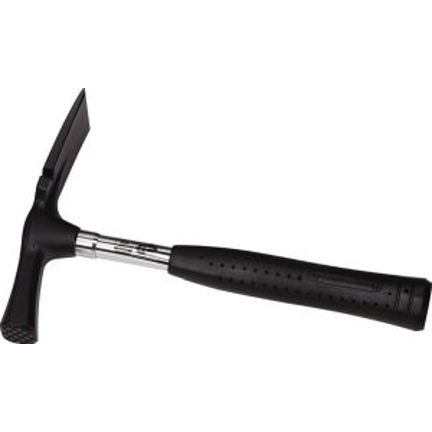 Maurerhammer Berliner Form 700 g – Stahlrohrstiel, Kunststoffgriff, geraut