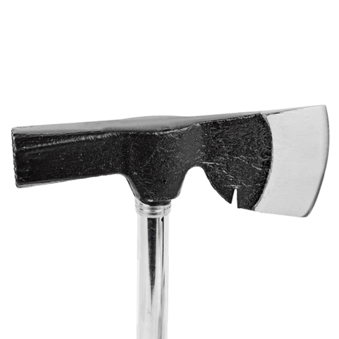 DEMA Gipserbeil / Maurerhammer 600 g mit Nagelzieher und Stahlrohrstiel