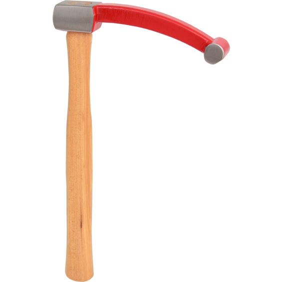 Kotflügel-Ausbeul-Hammer 380 mm – extra schwer, Hickory-Stiel, Spezial-Werkzeugstahl