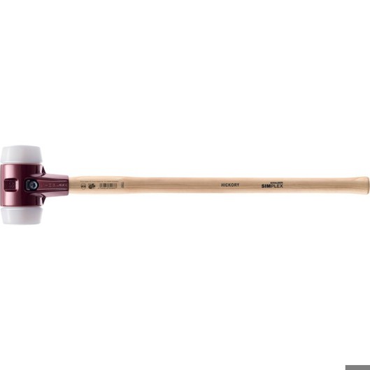 SIMPLEX-Vorschlaghammer 3007.100 | Superplastik-Einsätze | Tempergussgehäuse | Hickorystiel | D=100 mm