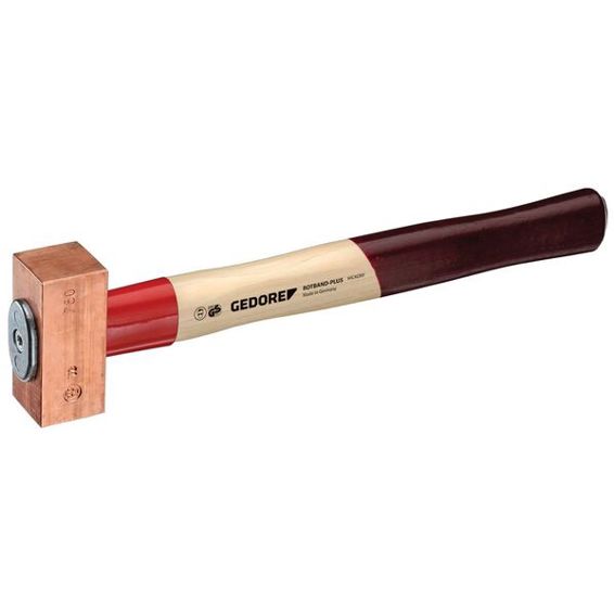 Kupferhammer ROTBAND-PLUS 622 H-5 – 5000 g, Hickorystiel nach DIN 5111