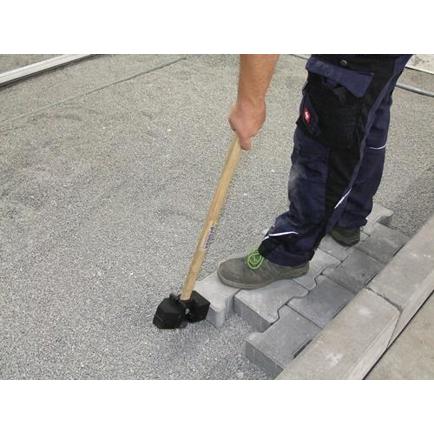 PROBST Gummihammer GH ERGO 51800113 – Stiellänge 1000 mm, Kopfgewicht ca. 2900 g, schwarz